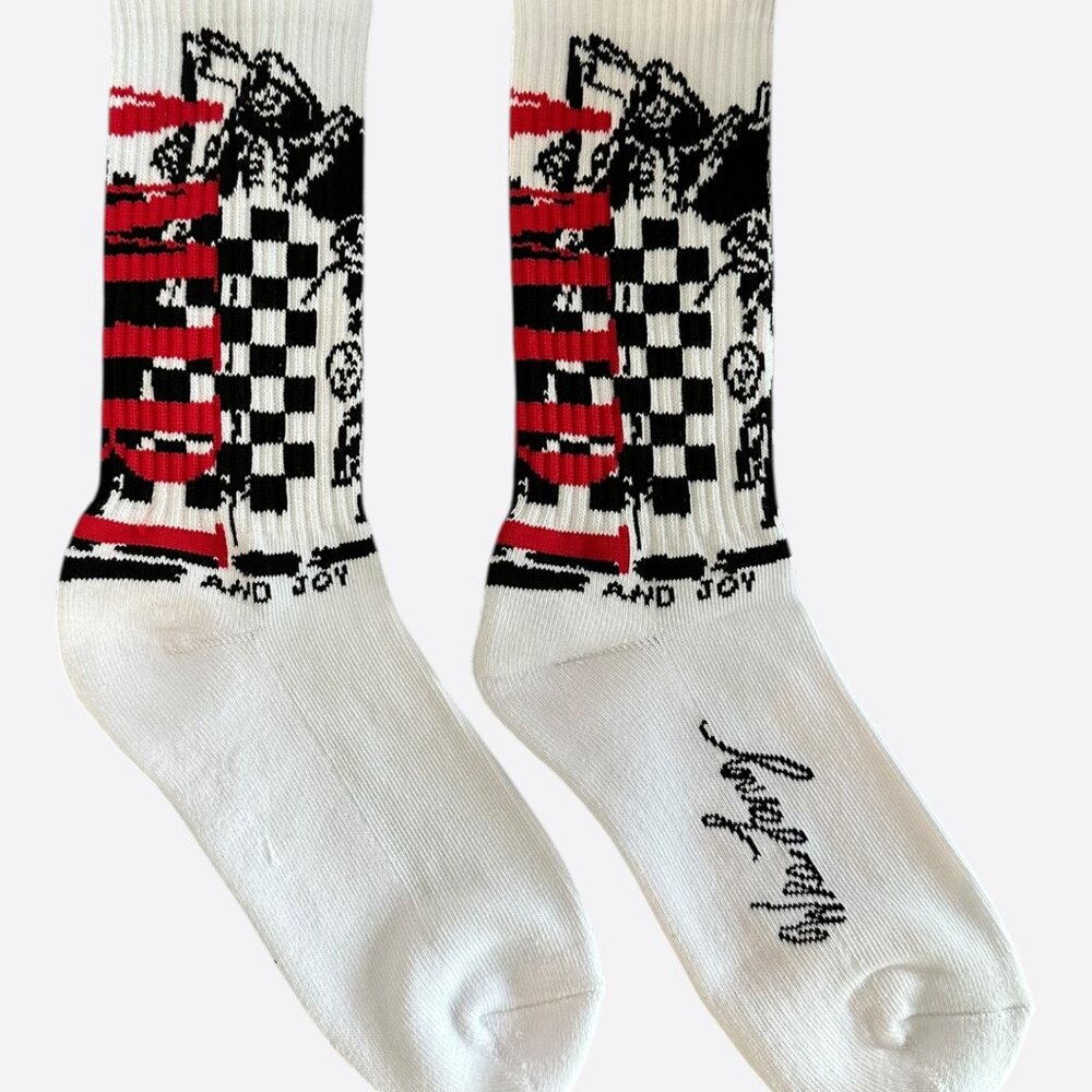 Amiri Wes Lang White & Multicolor Reaper Socks